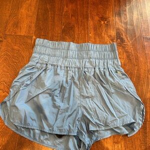 Stylish High Waist Blue Shorts
